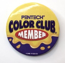 Pentech Color Club Member Advertising Button Pin Pinback 1.75&quot; - £6.37 GBP