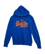Superdry Hoodie Mens Large Blue Vintage Hoods Japan Black Label Cracked ... - $47.37 CAD