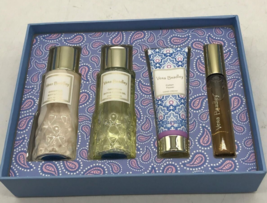Vera Bradley Cotton Flower Eau De Toilette Perfume Body Lotion Mist Cream 4X Box - $118.31