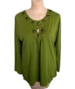 Embellished Long-Sleeve Tunic Top PROJECT Size L - $17.64 CAD