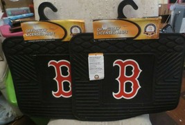 2 FanMats Boston Red Sox 2nd Row Black Heavy Vinyl Auto Welcome Floor Mat  - $18.69