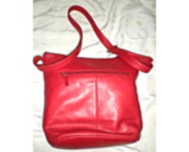 Stone Mountain Red Leather Bag - £15.75 GBP