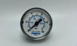  Festo MA-40-10-1/8-EN Pressure Gauge 0 to 10 Bar Dial Size 40mm PN# 162... - $16.82