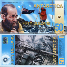 Antarctica 50 Dollars. 01.03.2010 Polymer UNC. Banknote Cat# P.NL - £63.75 GBP