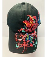 Pretty fun baseball cap hat cotton unisex women butterfly dragonfly blac... - $491.35 MXN