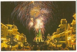 Vintage Walt Disney World Walt Disney World Postcard Fantasy In The Sky Firework - £4.51 GBP