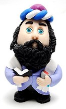 Jewish Figure Made of Clay Hand Made Art Designed - $520.45 MXN