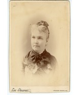 Cabinet Card Photograph Portrait Woman Matron by Lee Stearns of Wilkes B... - £4.00 GBP