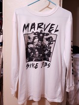 Marvel Avengers Men’s Long Sleeve White T Shirt Medium - £26.94 GBP