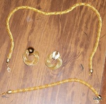 Gold Rope Like Jewelry Set from Avon - $10.00