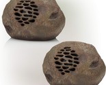 Weatherproof Bluetooth Outdoor Wireless Rock Speakers - Set Of 2 From Al... - £160.78 GBP