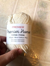 Premier Yarns Home Cotton Yarn -3802 Cream Solid Skein - £7.01 GBP