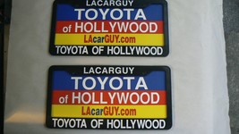 Pair of 2 X LACarGuy Toyota of Hollywood License Plate Frame Dealership ... - $545.20 MXN