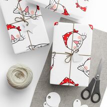 Cute Laughing Kitty Cat Premium Eco Friendly Decorative Gift Wrapping Pa... - $19.80+