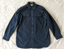 LL Bean Chamois Cloth Flannel Shirt Classic Fit Men&#39;s Size Large Tall LT... - $29.69