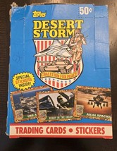 Topps 1991 Desert Storm Trading Cards and Stickers 13 Open Packs in Box - €8,35 EUR