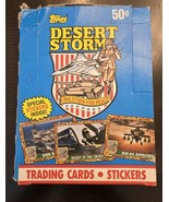 Topps 1991 Desert Storm Trading Cards and Stickers 13 Open Packs in Box - €8,37 EUR