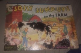 VINTAGE 1940 POP-UP BOOK &quot;THE JOLLY JUMP-UPS ON THE FARM&quot; 2921 - £26.08 GBP