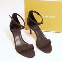 Michael Kors AVA Bronze Black Glitter Stiletto Sandals US-9M In Box - $29.69