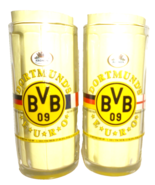 2 Kronen BVB Borussia Dortmund Soccer Champions 1966 German Beer Glass S... - €12,93 EUR