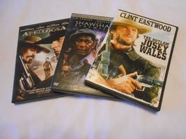 3 DVDs: Outlaw Josey Wales, Appaloosa Ed Harris Shawshank Redemption 2 disc NICE - £7.74 GBP