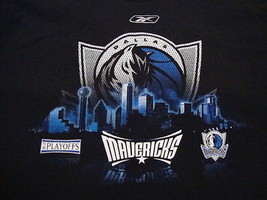 NBA Dallas Mavericks National Basketball Fan Reebok Apparel Playoffs T Shirt L - £12.41 GBP