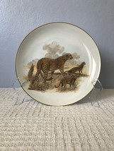 Vintage Plate Cheetah by Hans Arndt, Jewells Gems Hand decorated Fine Ch... - $25.00