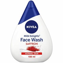 Nivea Face Wash for Normal Skin, Milk Delights Saffron, 100 ml - $10.70