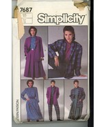 Vintage 1980&#39;s Simplicity 7687 Misses Blouse, Skirt, Pants, Jacket Size ... - €7,81 EUR