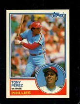 1983 Topps Traded #85 Tony Perez Exmt Phillies Hof Nicely Centered *X97368 - £3.46 GBP