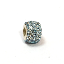 Brighton Mini Ice Diva Bead, Aqua Crystals, J9391B, FITS MINI ONLY, New - $18.04
