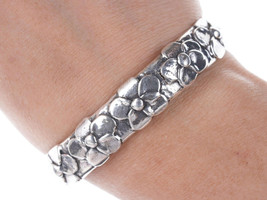 Retro Michele Cast Sterling Cuff Bracelet - £160.90 GBP