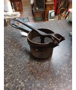 Antique Cast Iron Metal Cup Potato Vegetable Masher Ricer Press - $33.91 CAD