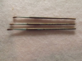3 Duncan Paint Glaze Brushes - China Metallic Design BR581 USA  - $76.14 MXN