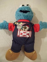 16&quot; Sesame Street Cookie Monster Farmer  with Talking Cow-Fisher Price -... - $18.99