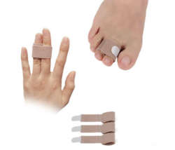 3 Pack Finger Toe Splint Support Sports Brace Guard Protector Wrap Bandage - £8.54 GBP