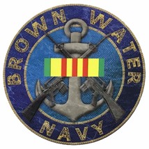 Brown Water Navy W/VIETNAM Ribbon Decal - Color - Veteran Owned Business - £3.48 GBP