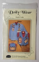 Doily Wear by Ozark Crafts Sweatshirt Applique Pattern #834 Kittys - £7.81 GBP