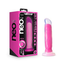 Blush Neo Elite Glow in the Dark Marquee 8 in. Silicone Dual Density Dildo with  - £45.46 GBP