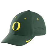Nike Oregon Duck Sideline Swoosh Flex Fitted Hat Green Yellow Puddles 31... - £23.32 GBP