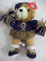 12&quot; NFL St. Louis Rams Cheerleader Plush Bear - NEW with Tag - £9.43 GBP
