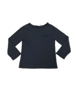 HELMUT LANG Womens Sweatshirt Raw Detail Sweatshirt Solid Black Size S H... - £140.13 GBP