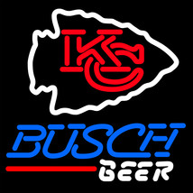 NFL Busch Beer Kansas City Chiefs Neon Sign - £558.74 GBP