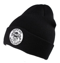 Dope Couture Black MC Motor Cycle Patch Beanie - $15.09
