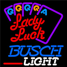 Busch Light Lady Luck Series Neon Sign - £558.74 GBP