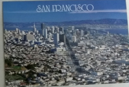 World famous view of  City of San Francisco from Twin Peaks Postcard 1989, New - £2.33 GBP