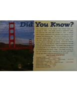 San Francisco&#39;s Golden Gate Bridge Facts Statistics Did You Know Postcar... - £1.52 GBP