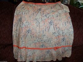 Liz Claiborne Cottage House Print Skirt Size 8 Women's NEW - $31.50