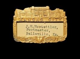 Vintage Kansas City The Heart of America Postmaster J H Hostettler Name ... - $138.55