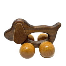 Vintage CWI Wooden Massage Dog Rolling Back Massager Therapeutic 8 x 5&quot; - £9.68 GBP